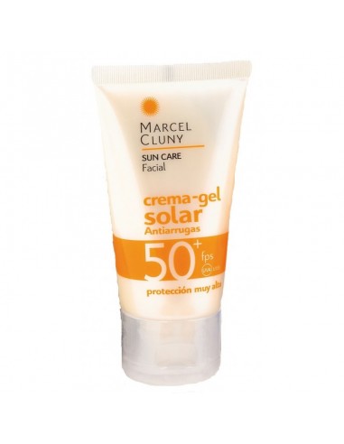 Crema-gel Facial Solar Antiarrugas SPF 50+ Marcel Cluny