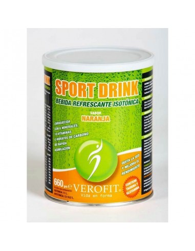 VEROFIT SPORT DRINK Bebida Isotónica sabor Naranja (660 gr)